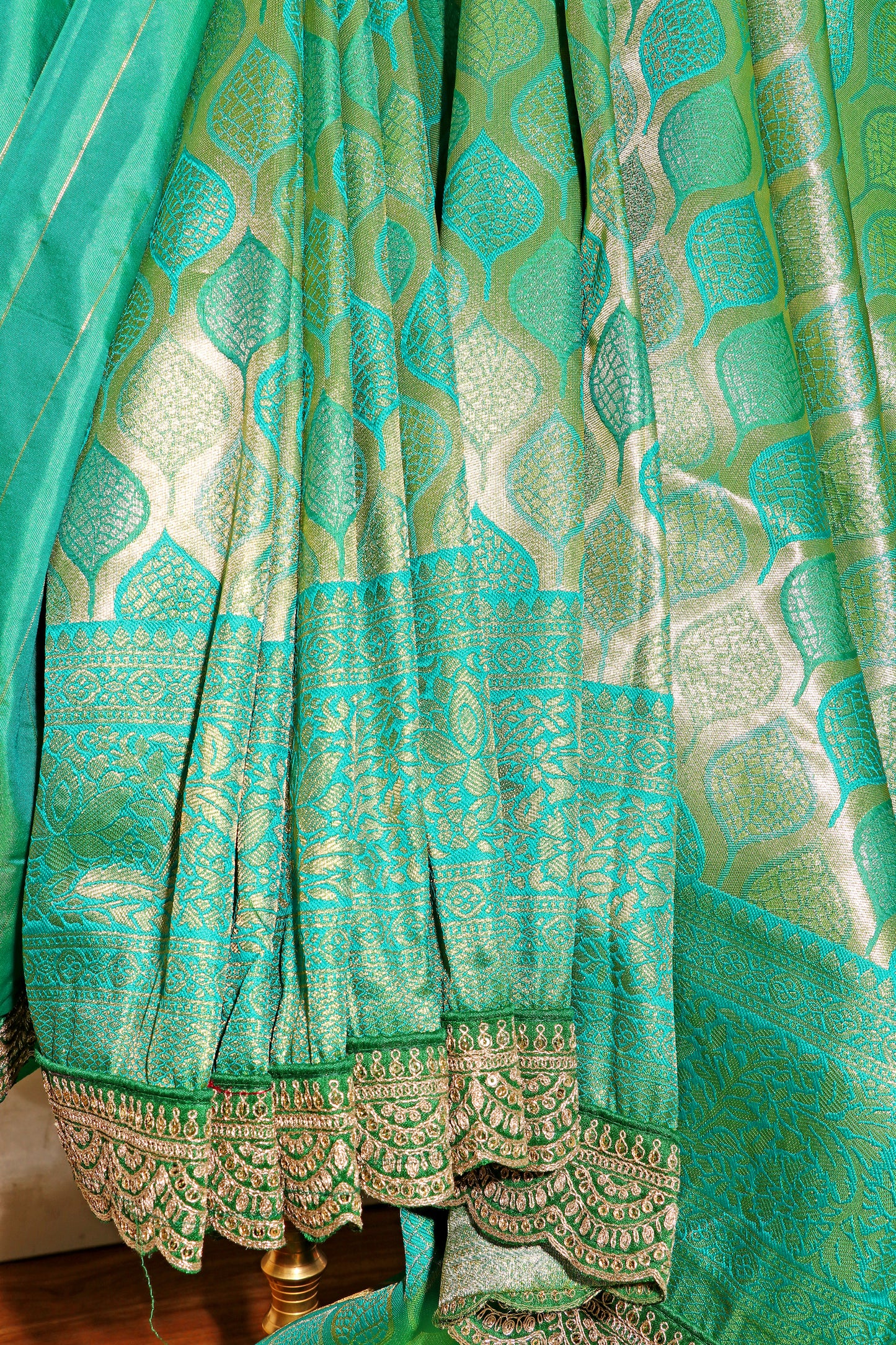 Emerald Cascade Saree 533