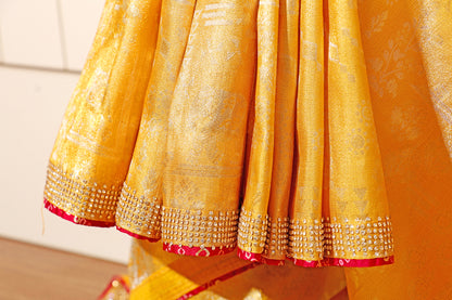 Haldi Glow Saree 535