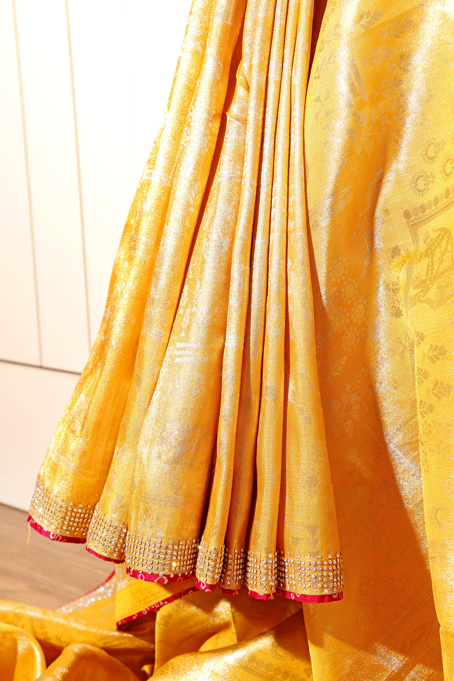 Haldi Glow Saree 535