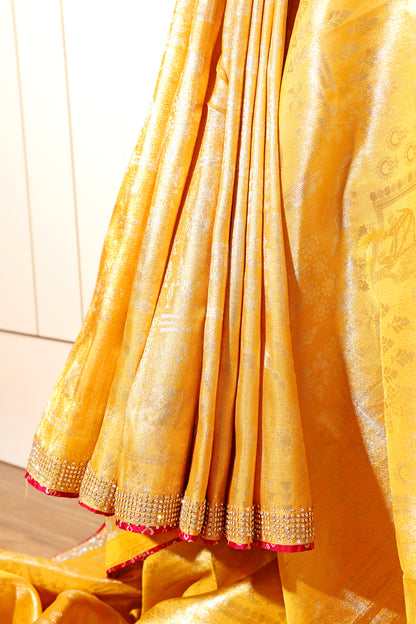 Haldi Glow Saree 535