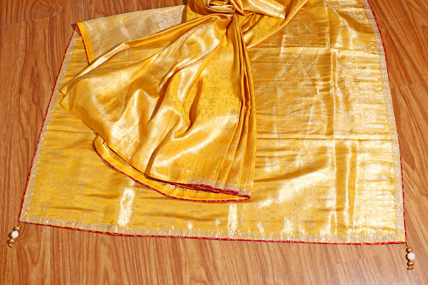 Haldi Glow Saree 535