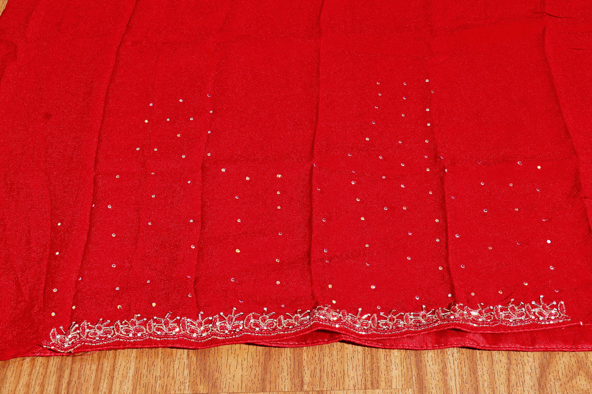 Desert Flame Ajrak Print  Pre-draped Saree  with Blouse 536