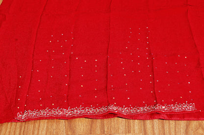 Desert Flame Ajrak Print  Pre-draped Saree  with Blouse 536
