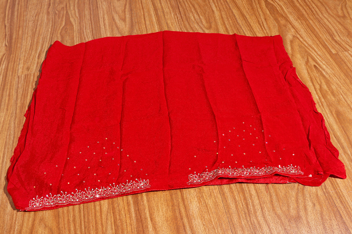 Desert Flame Ajrak Print  Pre-draped Saree  with Blouse 536