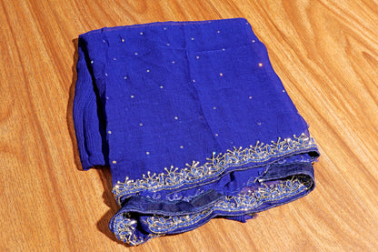Midnight Marwar Ajrak Print Saree 537