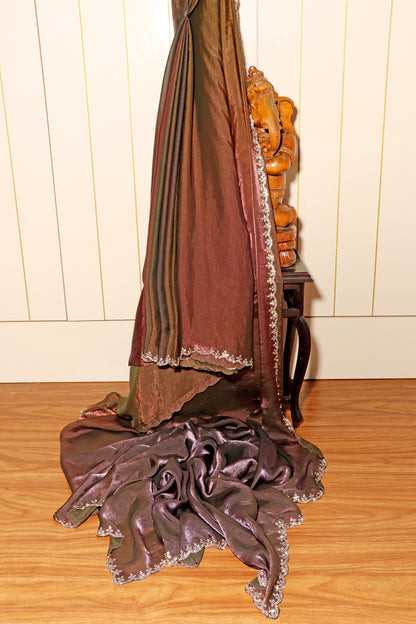 Mocha Mirage Saree 539