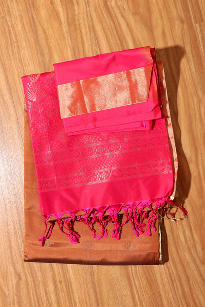 Copper Luxe – Pure Kanjivaram Silk Saree 042