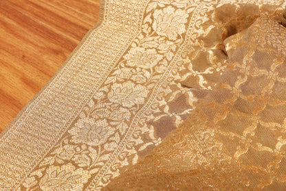 Golden Mirage – 4D Dyed Banarasi Silk Saree 043