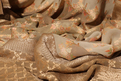 Golden Mirage – 4D Dyed Banarasi Silk Saree 043