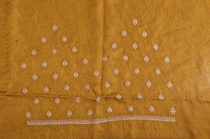 Antique Gold – Crushed Silk Meenakari Saree 045
