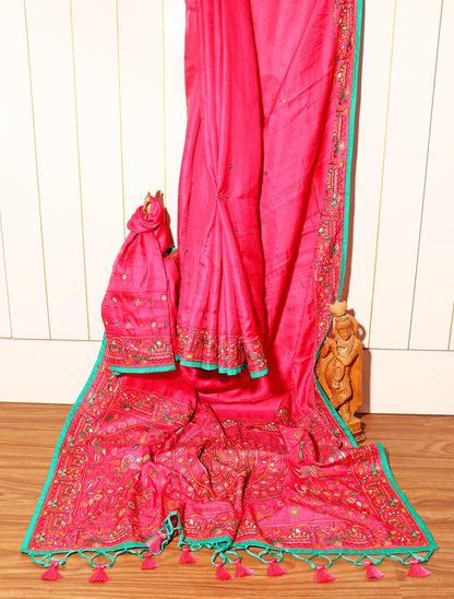 Gulab Mandala Handloom Saree 097