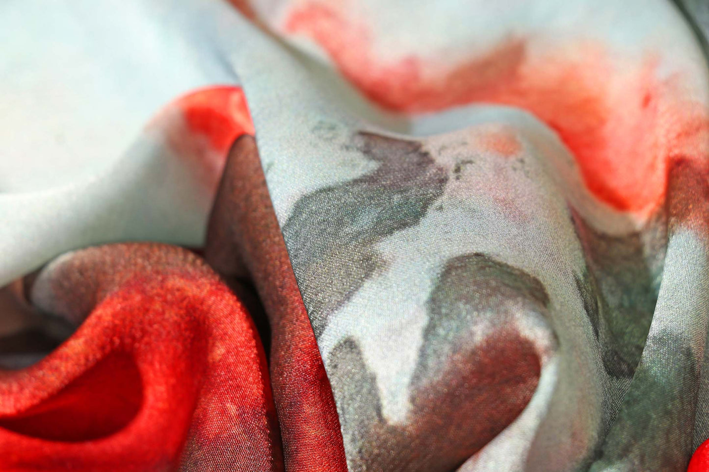 Wild Bloom – Digital Abstract Floral Georgette (New 333-R- 127)