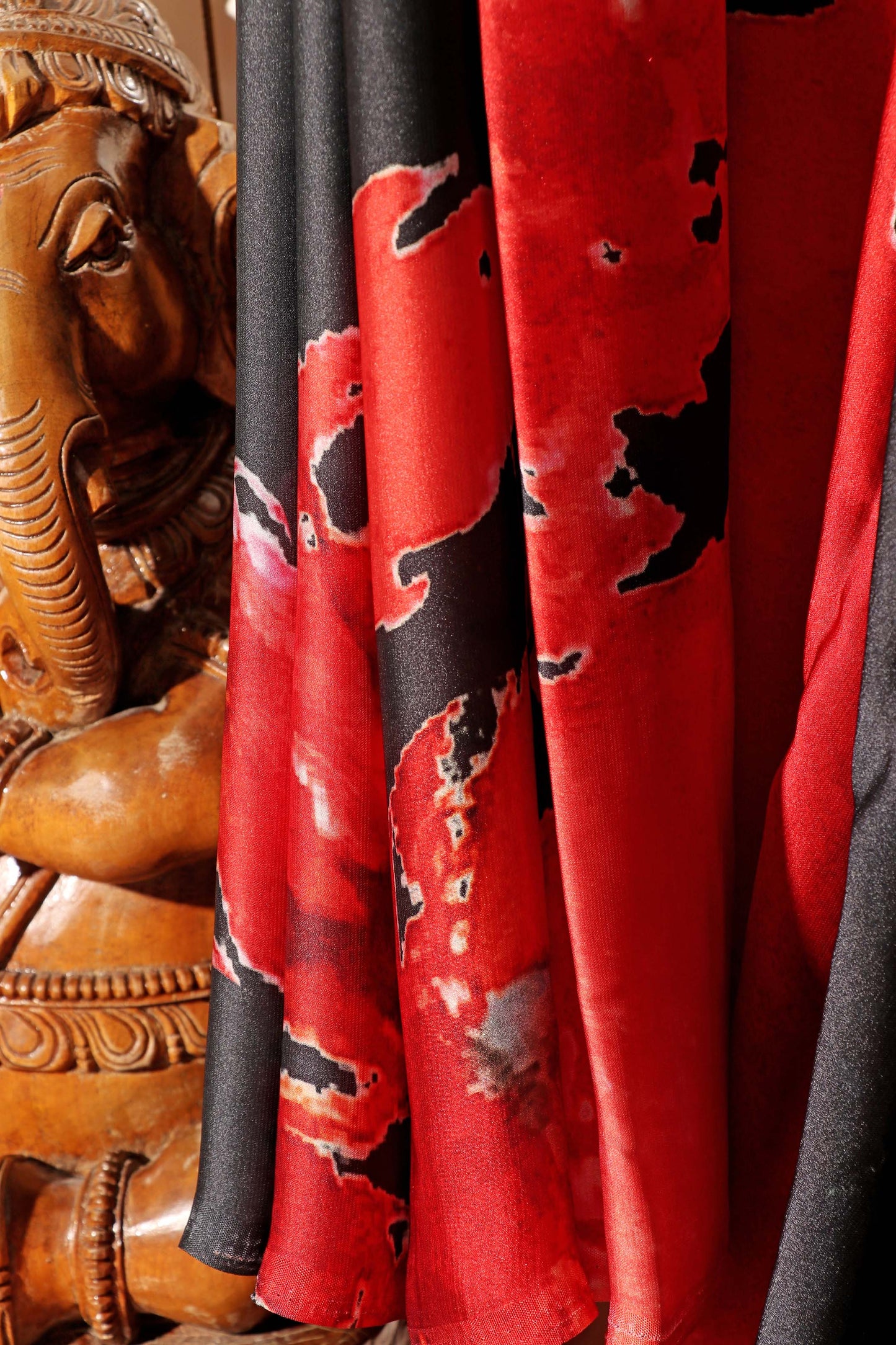 Wild Bloom – Digital Abstract Floral Georgette (New 333-R- 127)