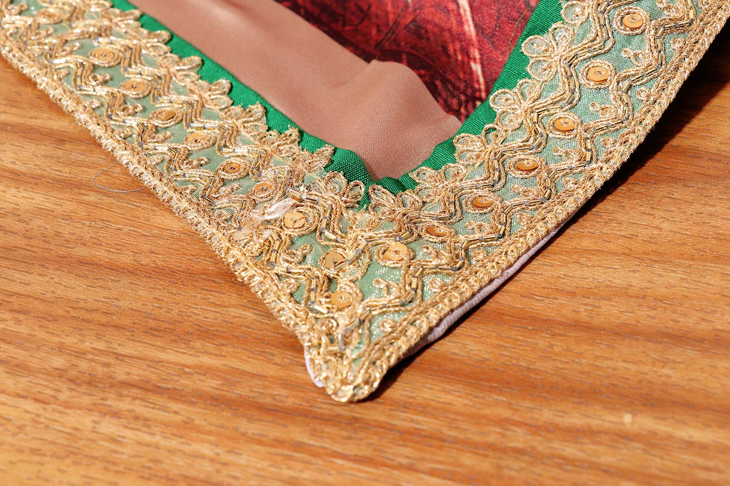 Sunrise Symphony Reshmi Silk Saree with Gota Patti Border 069