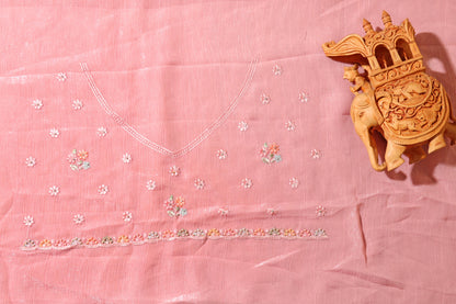 Blush Bloom Chiffon Tissue Saree 081