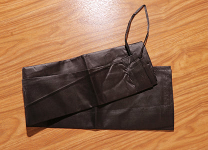Midnight Elegance Embroidered Black Saree 084