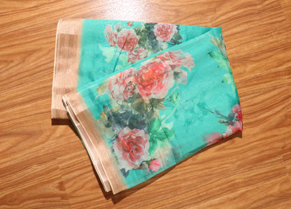 Blooming Grace Organza Saree 085