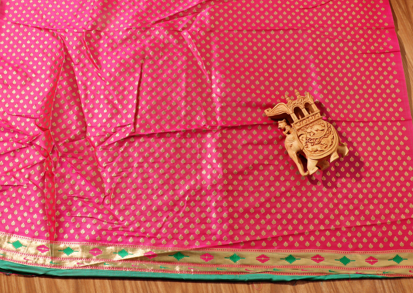 Peacock Varnam:  Pre- draped Paithani Silk Saree 093