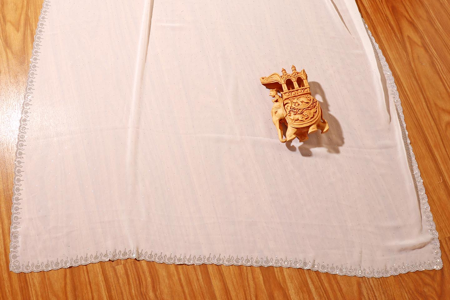 Chandrika – White Georgette Saree with Swarovski Accents 139