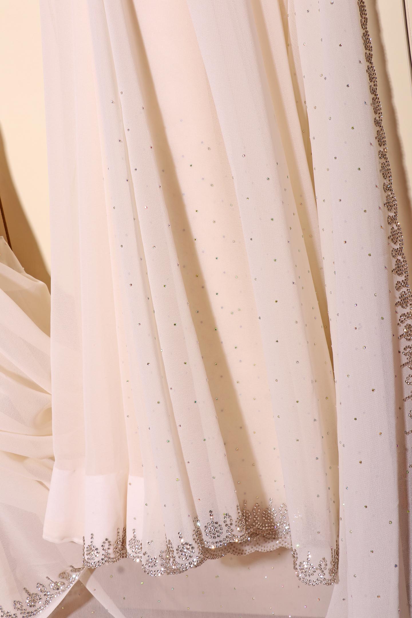 Chandrika – White Georgette Saree with Swarovski Accents 139