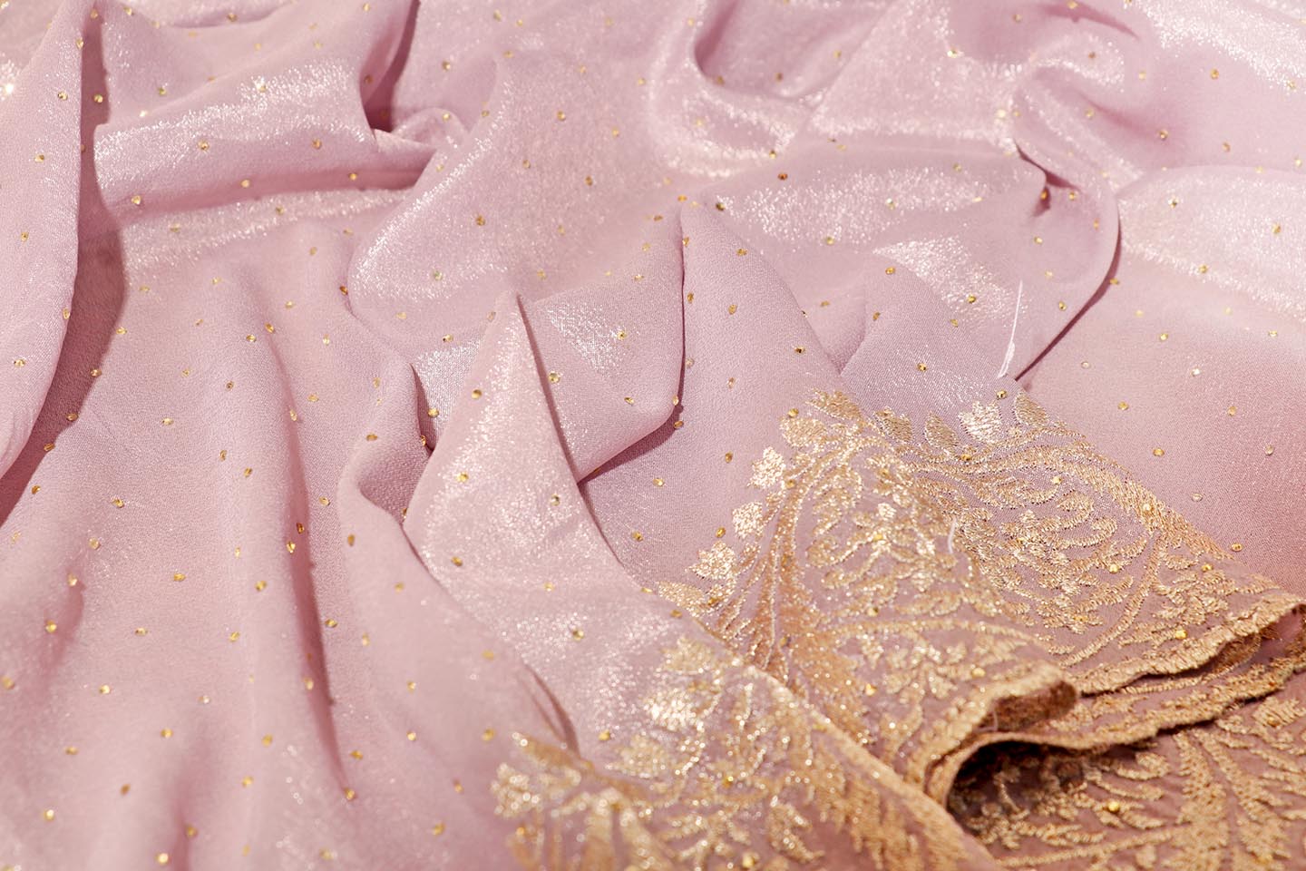Lavanya – Lilac Satin Crepe Saree with Zari Embroidery 140