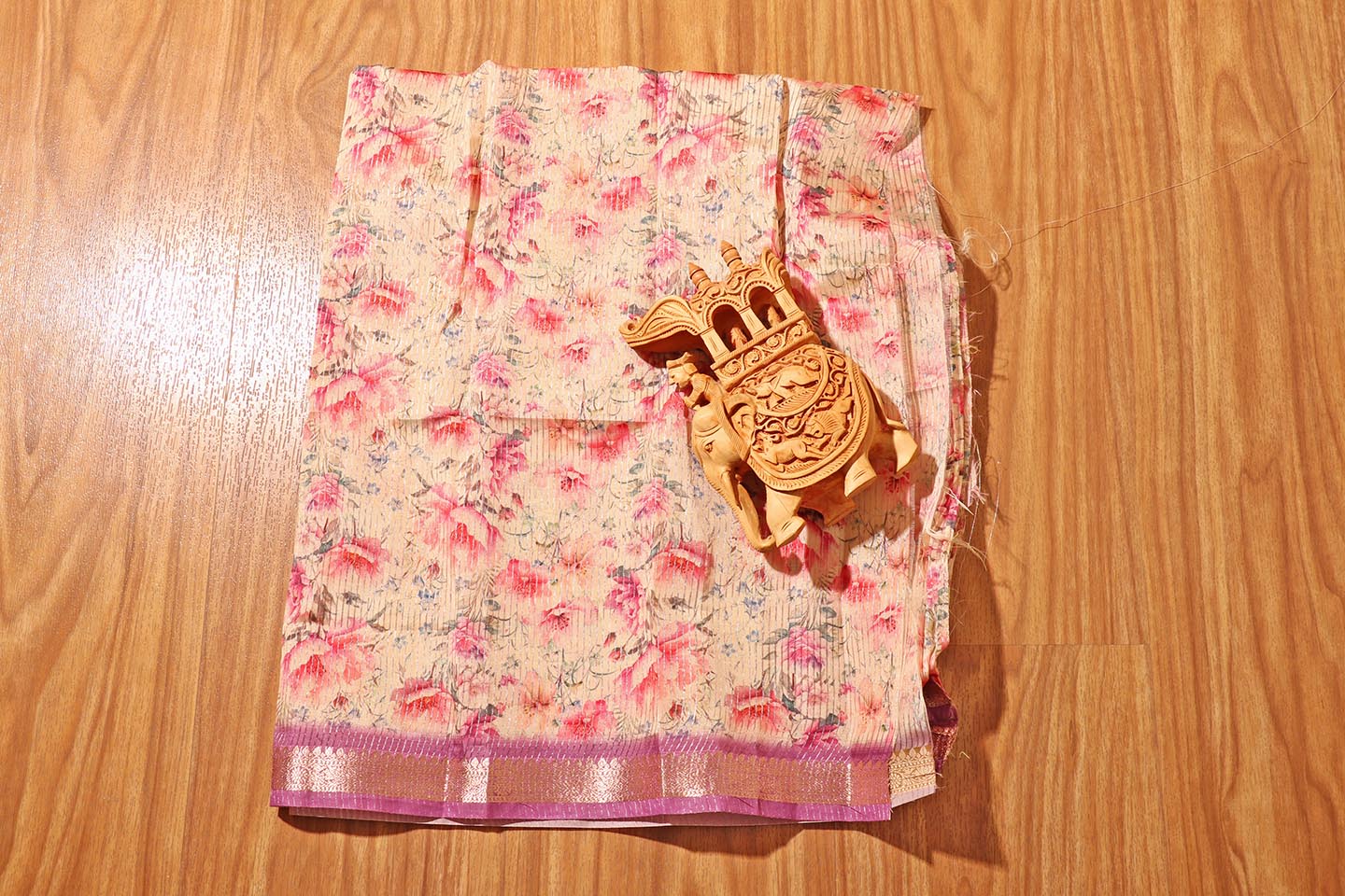 Phoolvati – Mauve Soft Silk Saree with Floral Digital Print 144