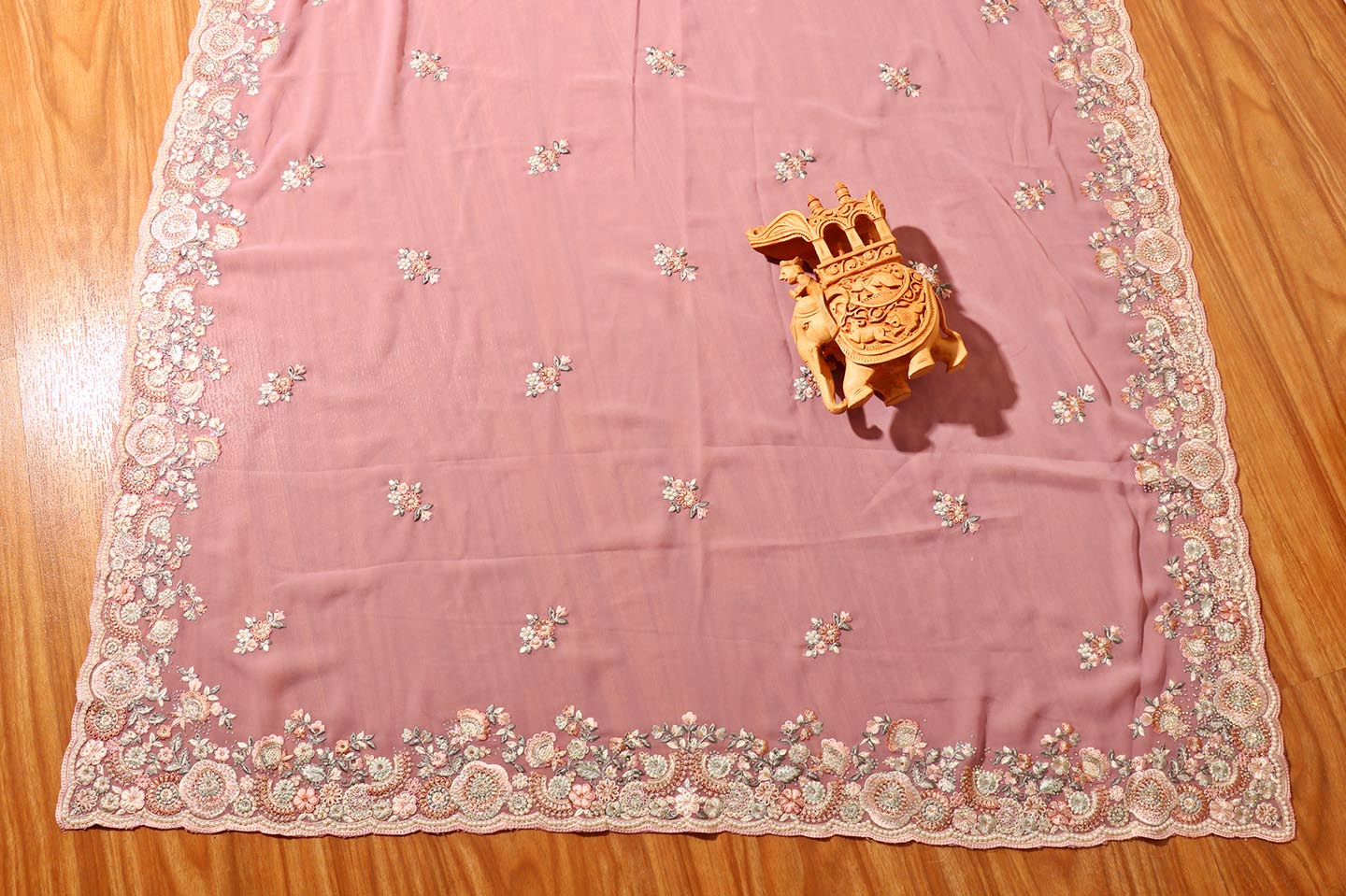 Sitara - A Pristine Off-White Saree Soft Georgette Saree 146