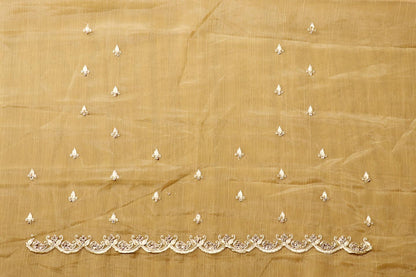 Zarmin- Gold Marble Chiffon with Swarovski Crystals  Saree 147