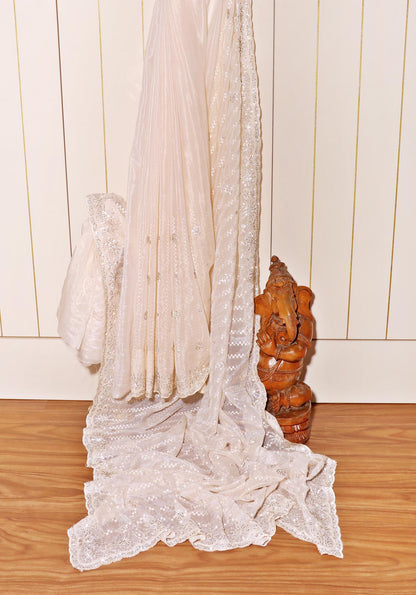 Amarya - A Marble Chiffon Saree with Swarovski Crystals 148