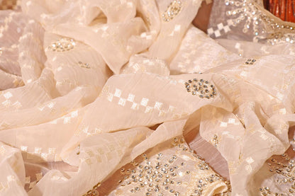 Amarya - A Marble Chiffon Saree with Swarovski Crystals 148