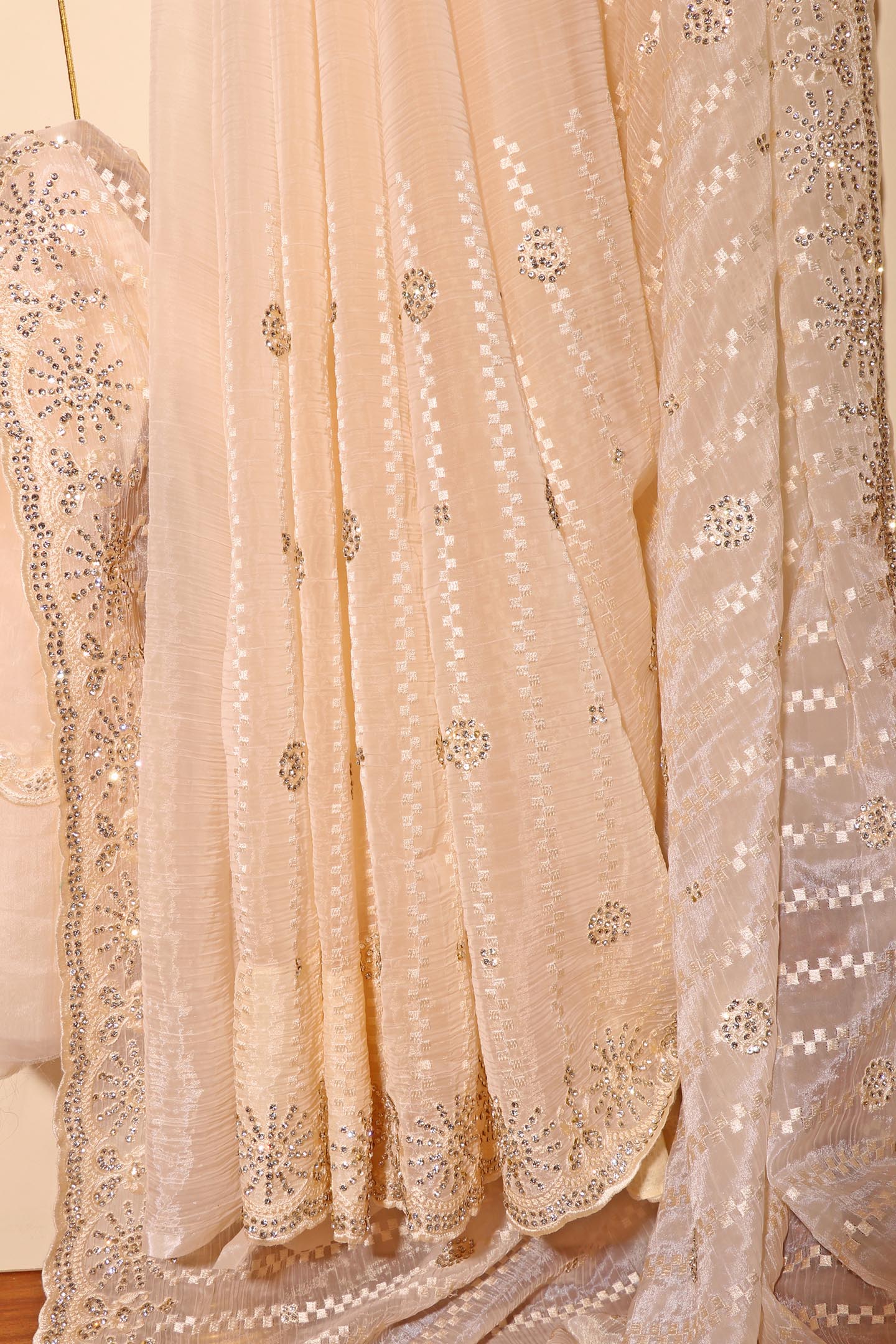 Amarya - A Marble Chiffon Saree with Swarovski Crystals 148