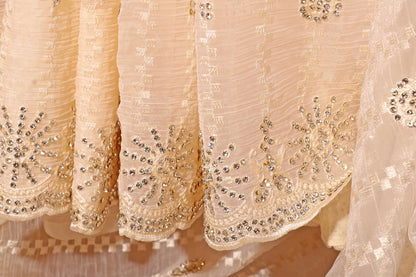 Amarya - A Marble Chiffon Saree with Swarovski Crystals 148