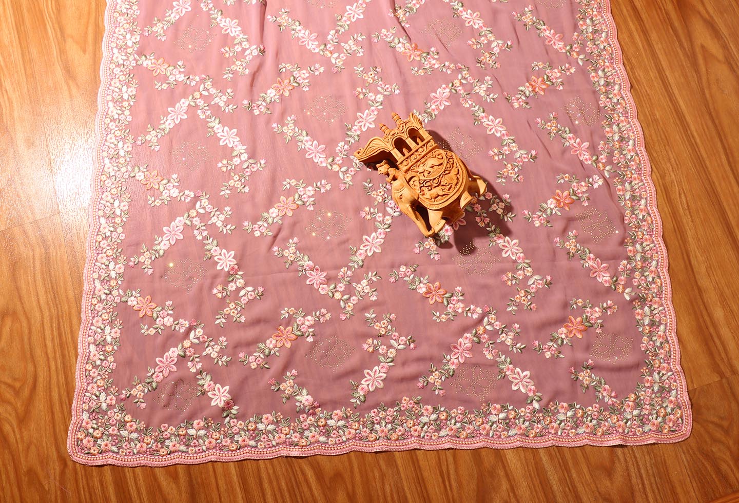 Malvika - A Soft Mauve Georgette Saree 151