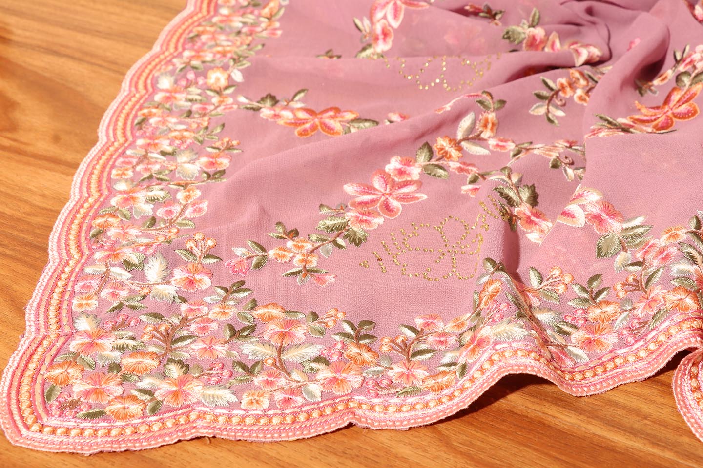 Malvika - A Soft Mauve Georgette Saree 151