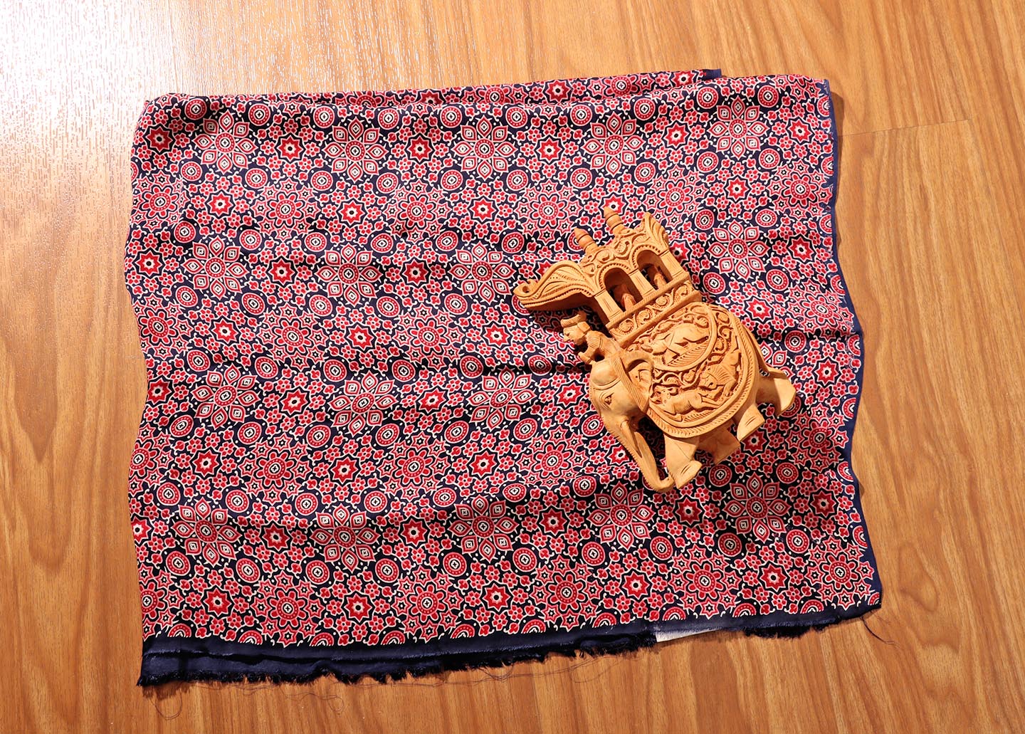 Sindhura - A Modal Silk with Ajrakh Print Saree 152