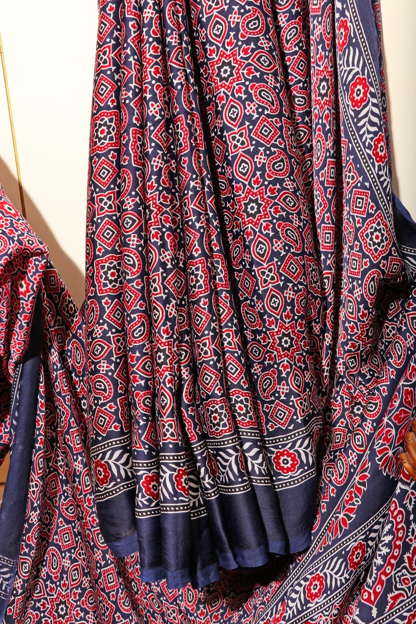Sindhura - A Modal Silk with Ajrakh Print Saree 152