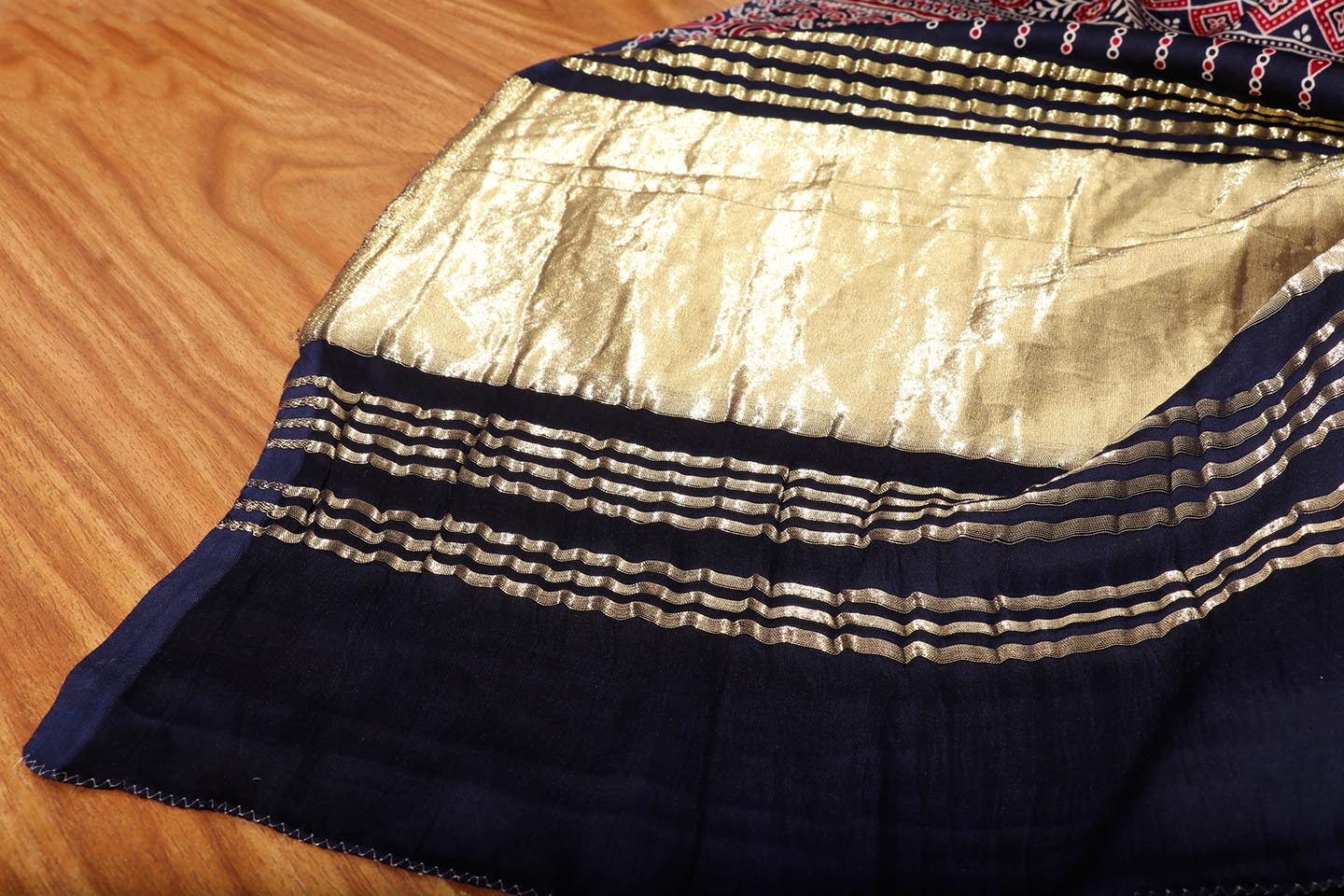 Sindhura - A Modal Silk with Ajrakh Print Saree 152