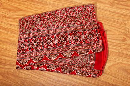 Aarunya - A Modal Silk with Ajrakh Print Saree 153