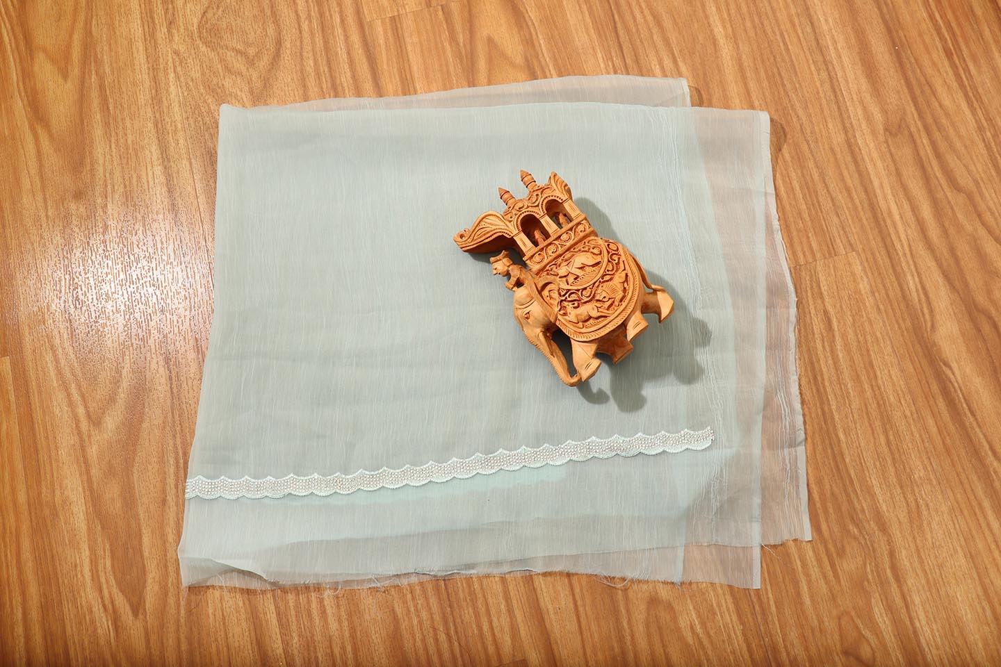 Phoolkariya - A Sheer Pastel Chiffon Saree 154