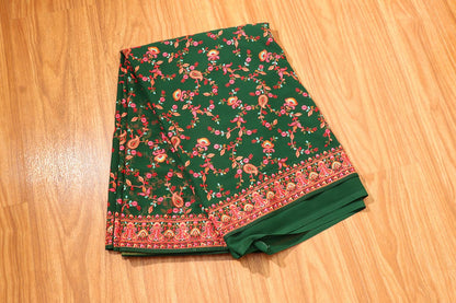 Gulrukh - A Kashmiri Embroidered Georgette Saree 156
