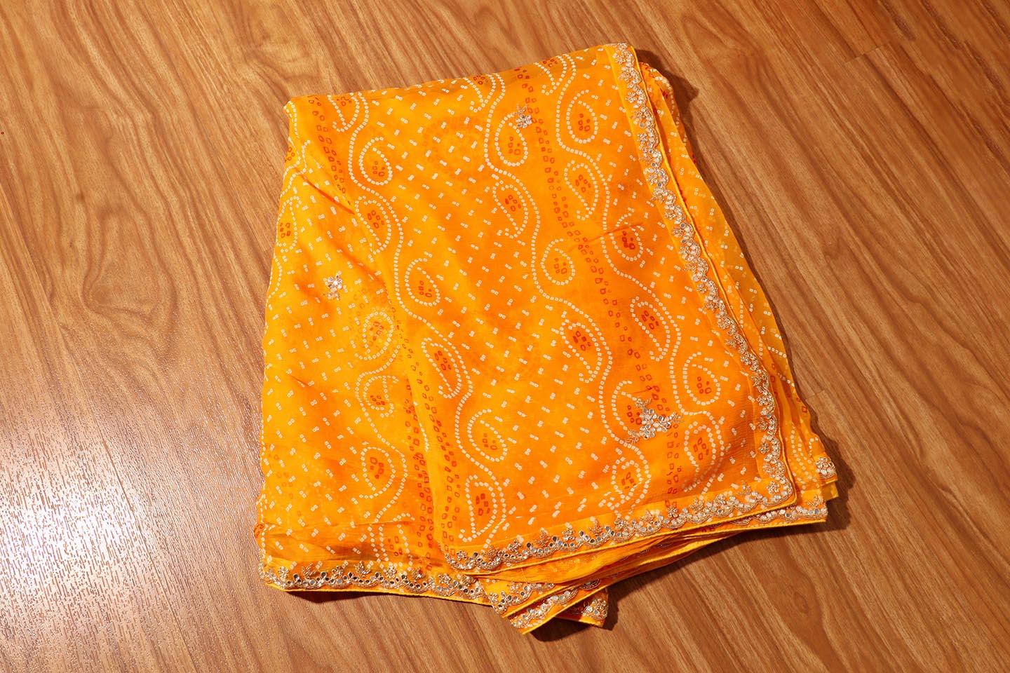 Marigold Radiance Bandhej Saree 204