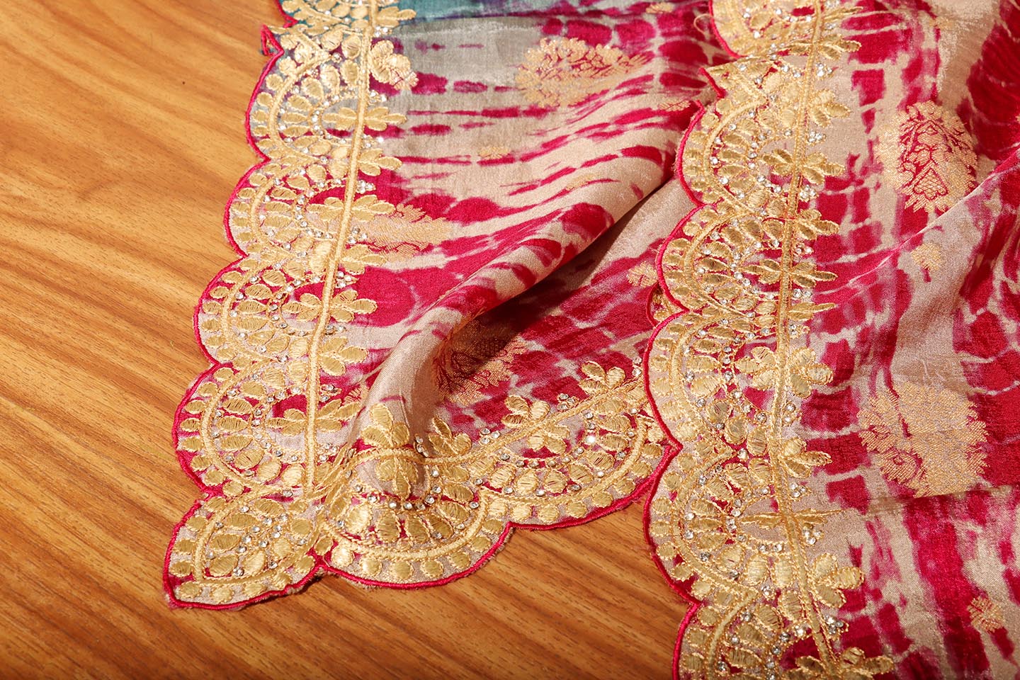 Teal Rose Shibori Elegance 205