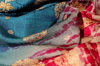 Teal Rose Shibori Elegance 205